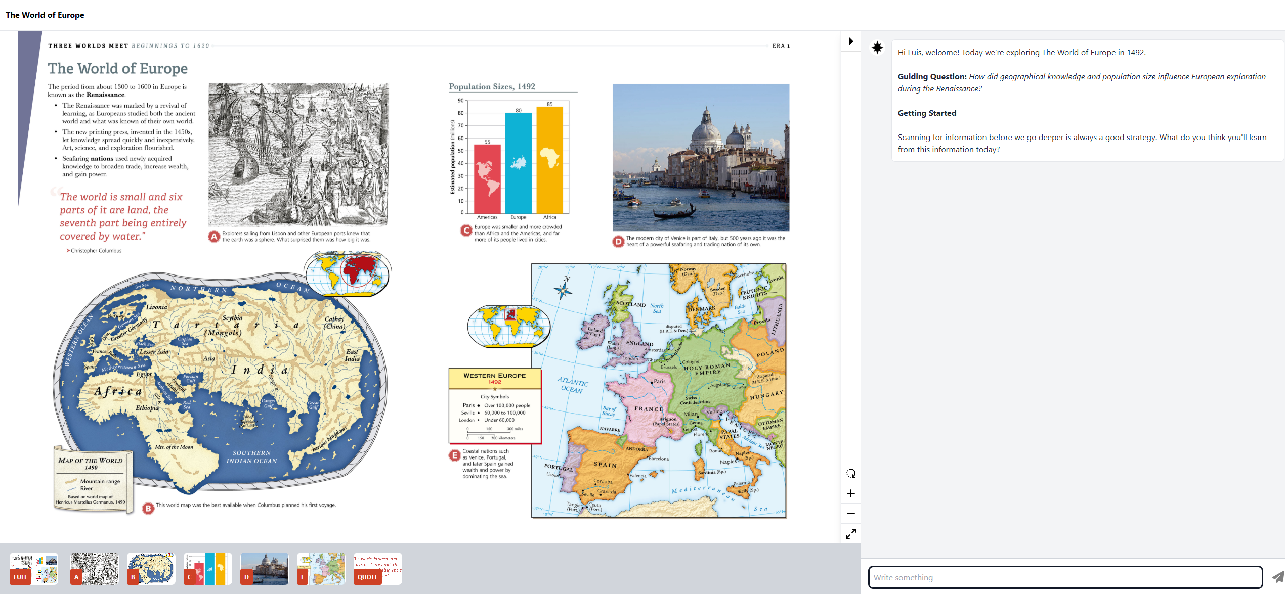 Vista del proyecto Atlas Explorer